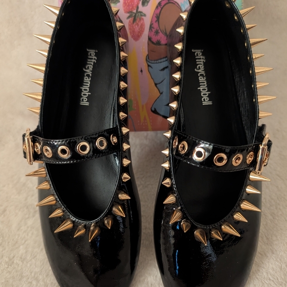 Jeffrey Campbell Spiked Mary-Janes. Collectable Box Is Included - Picture 1 of 13